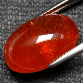 Granada espessartita laranja natural 19,29ct, transparente, transparente/translúcido