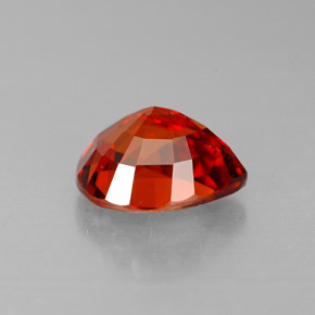 Granada espessartita laranja natural 1,91ct, formato de pêra, VS