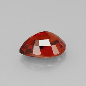 Granada espessartita laranja natural 1,98ct, formato de pêra, VVS-VS