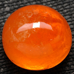 Granada espessartita laranja natural 15,44ct, transparente, transparente/translúcido