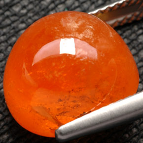 Granada espessartita laranja natural 15,44ct, transparente, transparente/translúcido