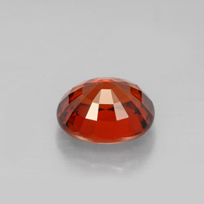 Granada espessartita laranja natural 2,77ct, corte oval, VS
