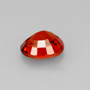 Granada espessartita laranja natural 2,89ct, corte oval, VS