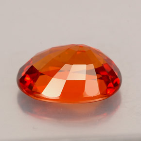 Granada espessartita Tangerina Natural 3.51ct, Corte Oval, VS