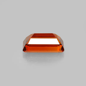 Granada espessartita laranja natural 2,19ct, corte esmeralda, VVS-VS