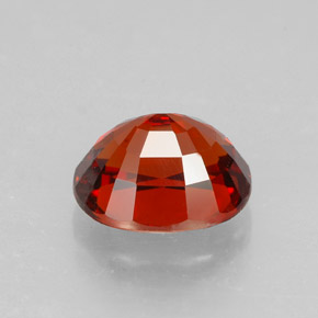 Granada espessartita vermelho natural 2,13ct, corte oval, IF