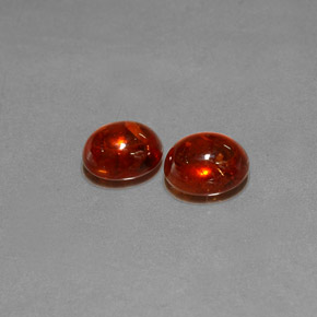 Pedras preciosas de granada espessartita vermelho natural de  ct, transparente, transparente/translúcido