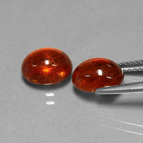 Pedras preciosas de granada espessartita laranja natural de  ct, transparente, transparente/translúcido