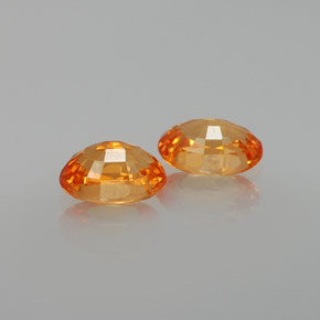 Pedras preciosas de granada espessartita laranja natural de  ct, corte oval, VS