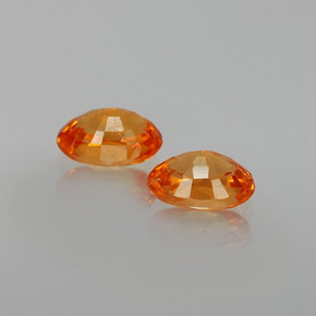 Pedras preciosas de granada espessartita laranja natural de  ct, corte oval, VS
