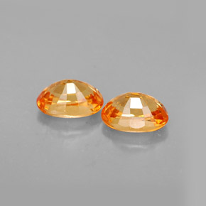 Pedras preciosas de granada espessartita laranja natural de  ct, corte oval, VS-SI