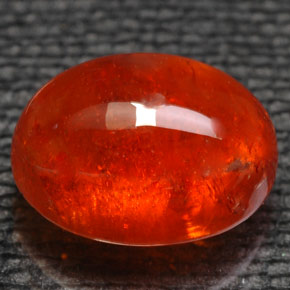 Granada espessartita laranja natural 6,07ct, transparente, transparente/translúcido