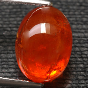 Granada espessartita laranja natural 6,07ct, transparente, transparente/translúcido