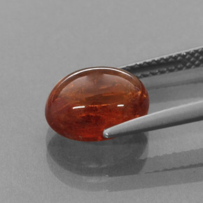 Granada espessartita Tangerina Natural 4.73ct, Transparente, Transparente/Translúcido