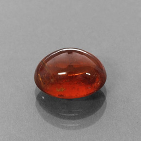 Granada espessartita laranja natural 4,35ct, transparente, transparente/translúcido