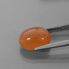 Granada espessartita Laranja Natural 6.54ct, Transparente, Transparente/Translúcido