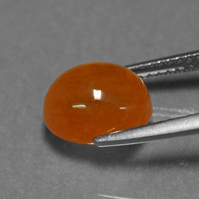 Granada espessartita laranja natural 6,24ct, transparente, transparente/translúcido