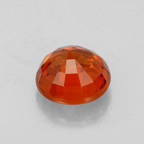 Granada espessartita laranja natural 0,99ct, corte redondo, VS
