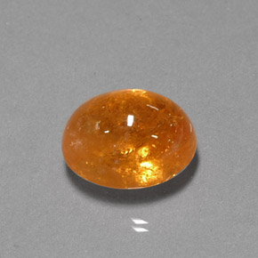 Granada espessartita Laranja Natural 5.08ct, Transparente, Transparente/Translúcido