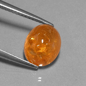 Granada espessartita Laranja Natural 5.08ct, Transparente, Transparente/Translúcido