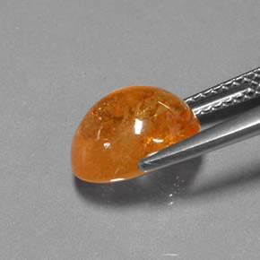 Granada espessartita Laranja Natural 5.08ct, Transparente, Transparente/Translúcido