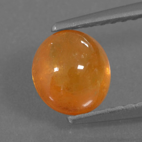 Granada espessartita laranja natural 1,88ct, corte oval, translúcido