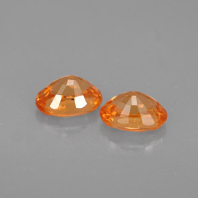 Pedras preciosas de granada espessartita laranja natural de  ct, corte oval, VS