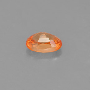 Granada espessartita laranja natural 0,74ct, corte oval, VS-SI