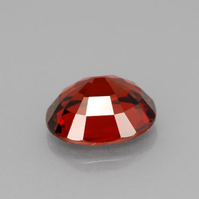 Granada espessartita laranja avermelhado Natural 2.85ct, Corte Oval, VVS-VS