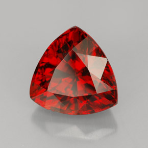 Granada espessartita laranja natural 4,48ct, trillion, VVS-VS
