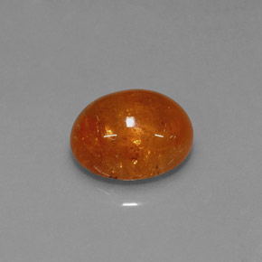 Granada espessartita laranja natural 4,66ct, transparente, transparente/translúcido