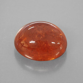 Granada espessartita Laranja Natural 4.91ct, Transparente, Transparente/Translúcido