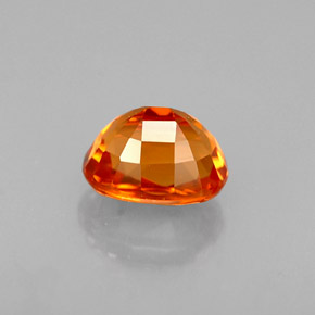 Granada espessartita laranja natural 0,80ct, corte oval, VVS