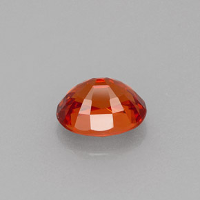 Granada espessartita laranja natural 1,07ct, corte oval, VVS-VS