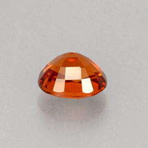 Granada espessartita laranja natural 0,83ct, corte oval, VVS-VS