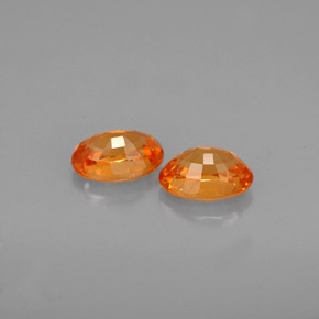 Pedras preciosas de granada espessartita laranja natural de  ct, corte oval, VS