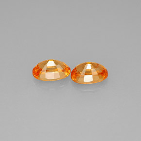 Pedras preciosas de granada espessartita laranja natural de  ct, corte oval, VS