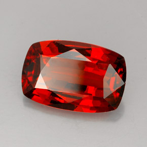 Granada espessartita laranja natural 6,30ct, almofada cortada, VS