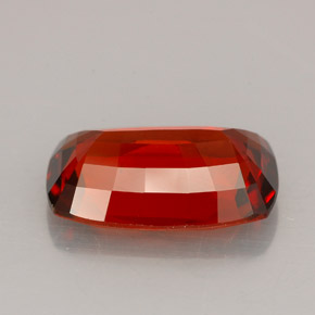 Granada espessartita laranja natural 6,30ct, almofada cortada, VS