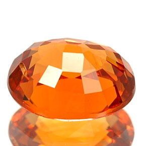 Granada espessartita laranja natural 1,36ct, corte oval, VS