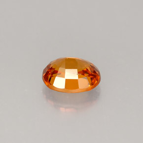 Granada espessartita laranja natural 1,23ct, corte oval, VVS-VS