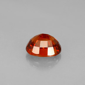 Granada espessartita laranja natural 1,50ct, corte oval, VS