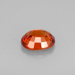 Granada espessartita laranja natural 1,08ct, corte oval, VS