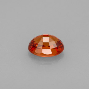 Granada espessartita Tangerina Natural 1.22ct, Corte Oval, VVS