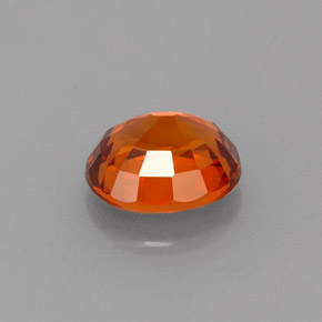 Granada espessartita laranja natural 1,61ct, corte oval, VVS-VS