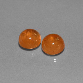 Pedras preciosas de granada espessartita laranja natural de  ct, transparente, transparente/translúcido