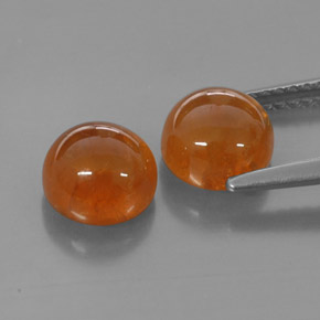 Pedras preciosas de granada espessartita laranja natural de  ct, transparente, transparente/translúcido