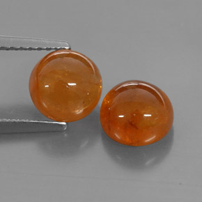 Pedras preciosas de granada espessartita laranja natural de  ct, transparente, transparente/translúcido