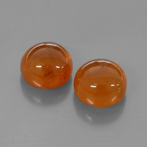 Pedras preciosas de granada espessartita laranja natural de  ct, transparente, transparente/translúcido