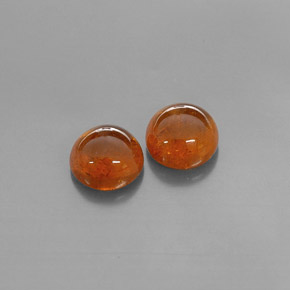 Pedras preciosas de granada espessartita laranja natural de  ct, transparente, transparente/translúcido